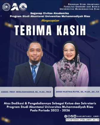 Program Studi Akuntansi UMRI Berikan Apresiasi kepada Pimpinan Prodi Periode 2022–2026 atas Dedikasi dan Pengabdian Terbaik