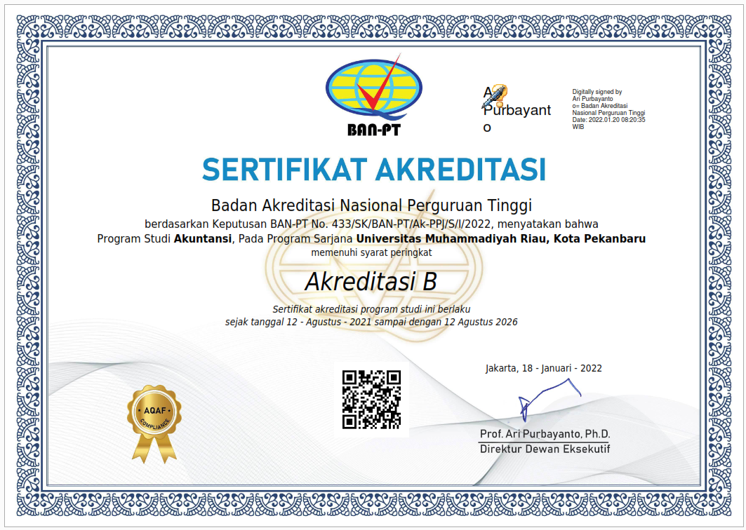 Akreditasi Prodi Akuntansi